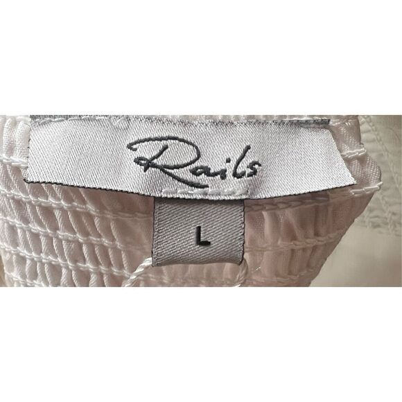 RAILS Lucille White Eyelet Mix 100% Cotton Dress NWT Size Large - Picture 8 of 11